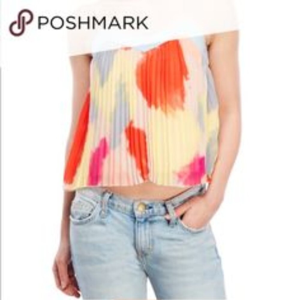 1. State Watercolor Camisole Top - Picture 2 of 12